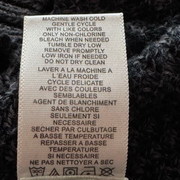 Womens Material Girl Cropped Slouch Scoop Neck Boho 90s like Gray Sweater Large - Picture 6 of 10